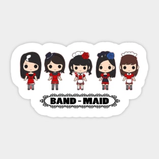 japanese girl rock band Sticker